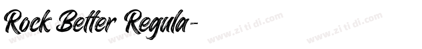 Rock Better Regula字体转换